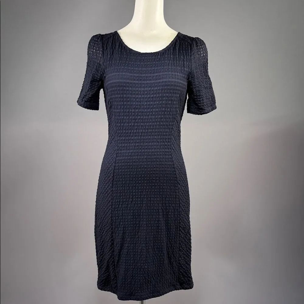 Maeve Navy Textured Mini Dress (r14)